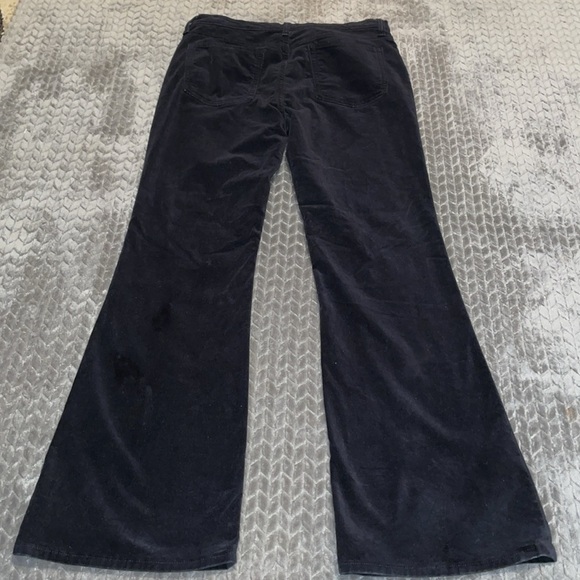 GAP ‘70’s Flare Black Crushed Velvet/Velour Pants.  Size 12/31. - Picture 7 of 11